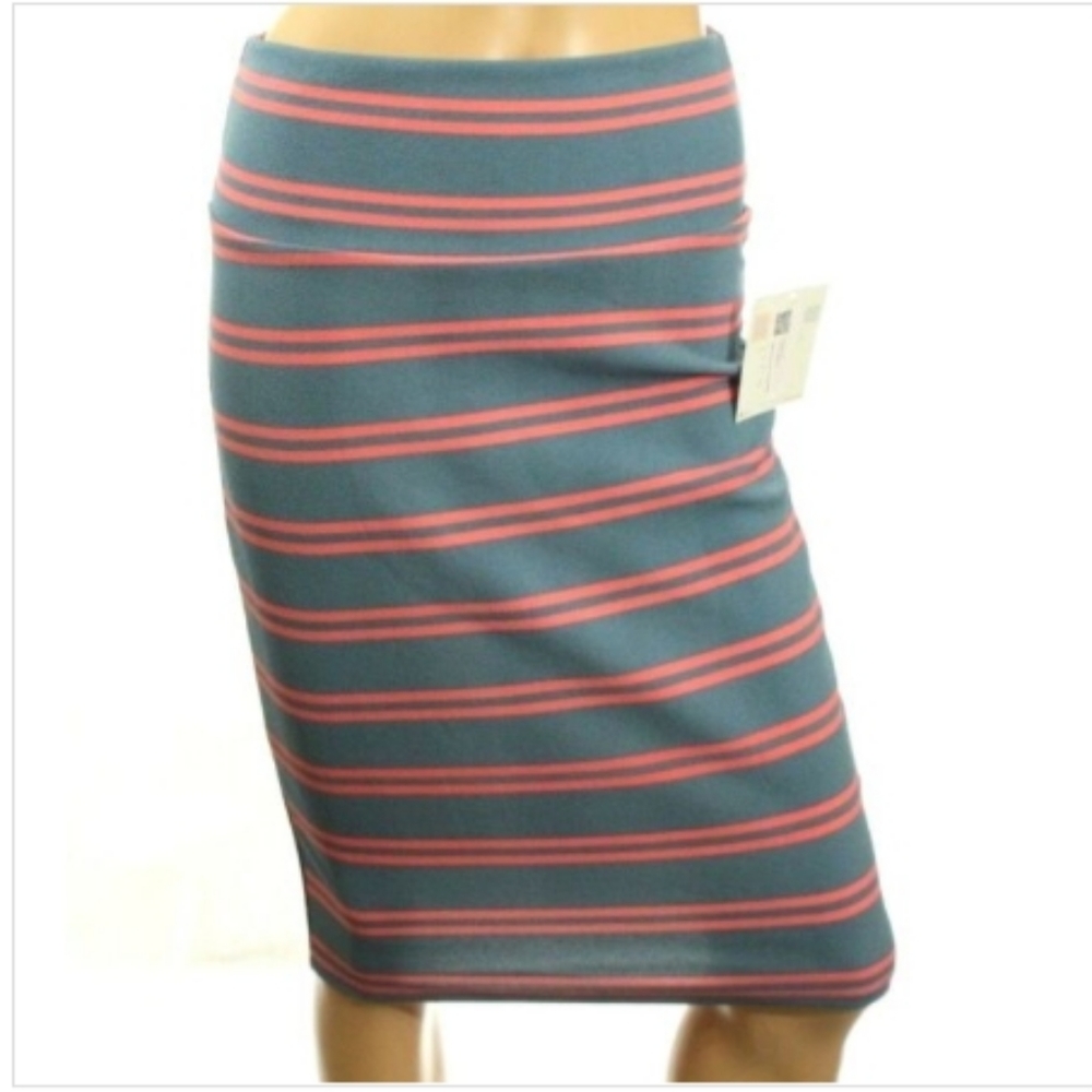 Lularoe Midi Skirt Size XL Striped Cassie NWT - Picture 2 of 9